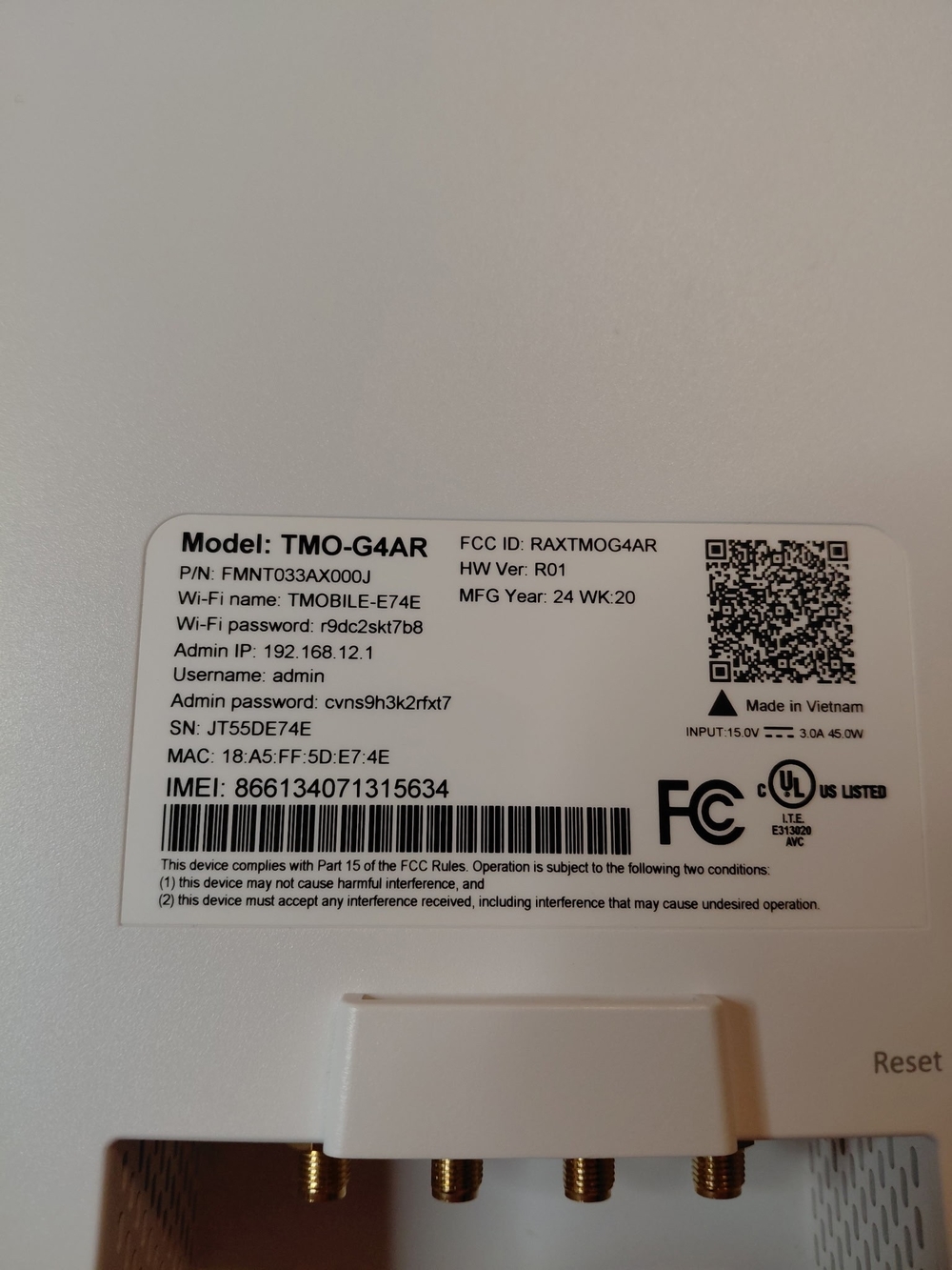 T Mobile TMO-G4AR Router - Picture 4 of 8